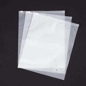 Printed Logo Resealable Poly Pe Clothing T Shirts Bag Custom Frosted Zipper Plastic Packaging Zip Lock Bag for Clothes