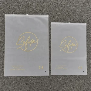 Printing Matt Clear Reseal Zipper Bag Packaging Bag Printed Zipper Bags with logo Printing for Garment Packing Bag