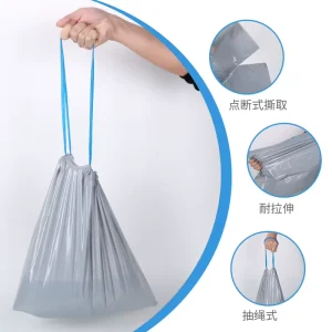 Professional Grade Disposable Commode Liners Bulk Leakproof Drawstring Sacks with High Capacity Absorbent Inserts