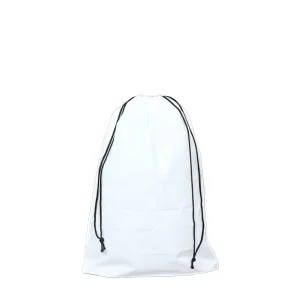 Promotional Frosted Transparent Plastic Drawstring Pouch Silk Screen Printed Zipper Bag for Makeup and Gift Packaging