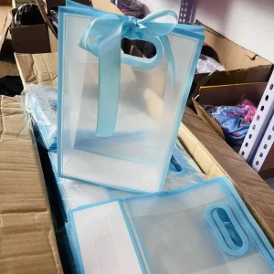 Promotional Logo Printed Packaging Shopping Bags Eco friendly Plastic Takeaway Bag Custom Size With Handle