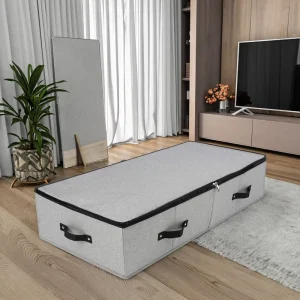 Quilt Comforter Folding Linen Fabric Underbed Storage Container Convenient Storage Bag for Clothes Bedding Garage Tools