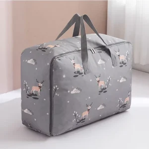 Quilt Packing Bag Zippered Packaging Quilt Bag for Bedding Velvet Quilted Bag