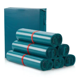 RUIQI Eco Friendly Dark Green Customizable Waterproof Durable Poly Material Mailing Logistic Bag for Apparel Transport