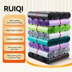 RUIQI Low Pressure Mailing Bags Footwear and Apparel Packaging and Shipping Bags Recyclable and Eco Friendly HDPE Logistics Bags