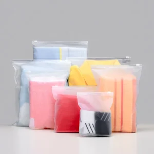 Ready to Ship PE Plastic Clothing Ziplock Bags Frosted Resealable Apparel Packaging Bag for T shirt Sportwear Hoodie