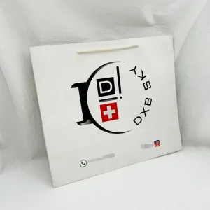 Recyclable Custom Logo Printed Paper Bag Package Luxury Shopping Gift Cardboard Paper Packaging Bag With Handle