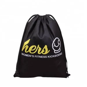 Recyclable Custom Non Woven Drawstring Bag With Logo