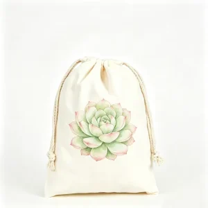 Recyclable Washable Canvas Drawstring Pouches Packaging Sacks Custom Design Unisex Gift Packaging for Jewelry and Merchandise