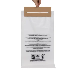 Recycled Biodegradable Cellophane Postage Mailing Poly Bags Clear Organ Packaging 100% Compostable Pla Wicket Plastic Bag