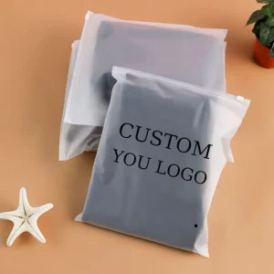 Recycled Frosted Apparel Ziplock Shipping Clothing Packing Bag Plastic Poly LDPE Zipper Ziplock Bags with Slider