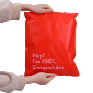 Red Poly Mailers Poly Envelope Courier Clothes Packing Compostable Bag