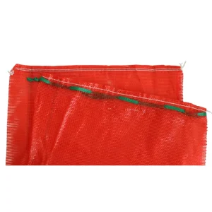 Red Vegetable Fruit Mesh Packaging Bag with Drawstring Durable PP Net Bags for Agriculture Onion Potato