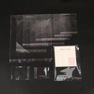 Resealable Transparent Custom Polybag Packaging Clear Plastic Poly OPP Bags for Clothing