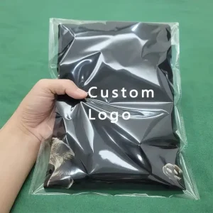 Resealable Transparent Custom Polybag Packaging Clear Plastic Poly Opp Bags for Clothing Garment