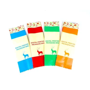 Reusable Holographic Premium Quality Four Side Sealed Bag Sanitary Napkins Plastic Laminated Gusset Packaging Bags Pouch
