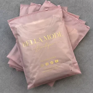 Reusable PE Slider Zipper Mailer Garment Bags With Custom Color And Size For Clothes Storage And Delivery OEM Accepted