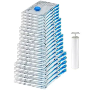 Reusable Vacuum Storage Bags PA+PE Airtight Compression Bags Space Saver Bags for Clothes Bedding
