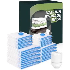 Reusable Waterproof PA+PE Material 6-10L Capacity Vacuum Storage Bags for Clothing Bedding Bathroom Space-Saving