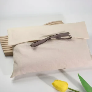 Ribbon Printed Logo Packaging Gift Custom Clothes Satin Women Handbags Fabric Brand Ladies Shape Envelope Bag for Dust Storage
