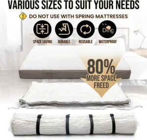 Roll-Pack Mattress Compression Bag with Handles Reinforced Seals Scratch-Proof Ideal for Moving Transport