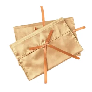 Satin Drawstring Bag Fabric for Gift Wrapping Recyclable Shopping Bags for Candy Food Packaging Custom Logo Cosmetic Use