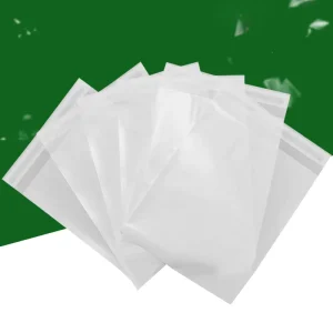 Self Seal 100% Biodegradable Glassine Paper Bag Greaseproof Paper For Underwear Socks Garment Packaging For Pillow Use