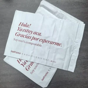 Self adhesive White Courier Bags for Clothing Shoes Packaging with Custom Logo
