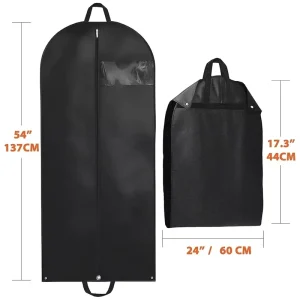 Silver Garment Bag Hoodie Menssuitgarmentbags Zipped Bags Storage Packing Quilted Hanging Folding Compact Womens