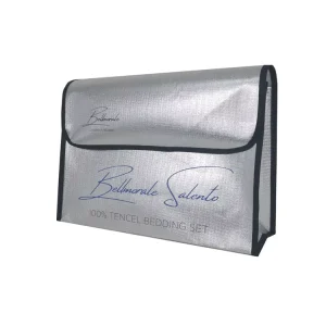 Silver Metallic eco friendly custom Quilt packaging bags with logo packaging