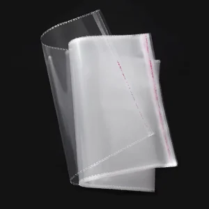 Size45*60cm Customizable OPP Packaging Bag Durable BOPP Material for Shoes Fur Clothing & Socks with Self Adhesive Seal