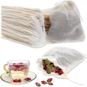 Small Batch Custom Cotton Gauze Gift Packaging Drawstring Bag