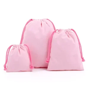 Small Cotton Drawstring Pouch Bag Jewelry Packing Fabric Drawstring Bag Dust Bag