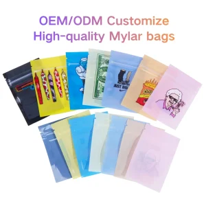 Small Size Smell Proof Packaging For 1g Mylar Bags Suitable For Snack Packaging Storage And Retail Use Mylar Bag