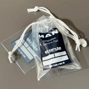 Small Size Transparent Plastic Self Sealing Drawstring Bag for Clothing Gifts Packaging MOQ 100pcs