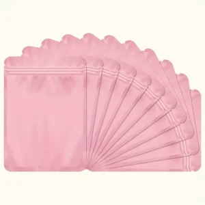 Smell Proof Side Mylar Aluminum Foil Edibles Package Zip Resealable Ziplock Pouches Three Sides Seal Composite Bag