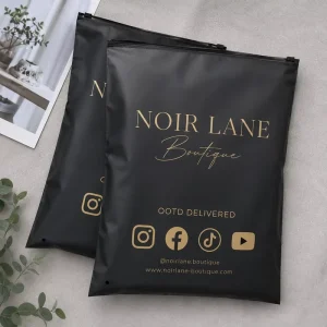Soft Matte Plastic Boutique Clothing Bags With Logo Printing For Clothes For Underwear And Swimwear Packing Ready To Customize