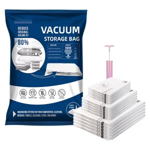 Space Saver Plastic Vacuum Storage Bag for Clothing With Pump