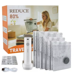 Space Saving Vacuum Storage Bag for Travel Bedding and Clothes with Pump
