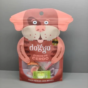 Special Shape Resealable Packaging Bag with Window and Custom Logo Smell Proof Design