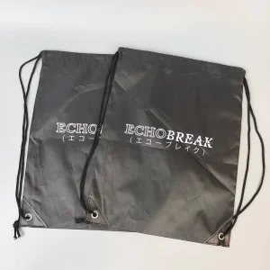 Sport Nylon Pull String Shoe Cinch Bag Polyester Backpack 210D Travel Back Sack Printed Drawstring Bags