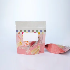 Stand up Pouch Packaging Bags with Printed Design Moisture Proof & Zipper Top for Dried Fruits Snacks Food