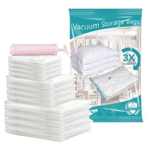 Strong Space Compression Custom Printed Biodegradable Packaging Sealer Dust Vacuum Storage Bag for Clothes Vacuum Sealing Bags