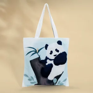 Sublimation Blanks Linen Eco Natural Canvas Water Resistant Thermal Panelled Open Shopper Shoulder Tote Bags All Seasons