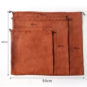 Suede Disposable Drawstring Dust Bags for Handbags Jewelry Clothes Shoes Purse Luxury Dress