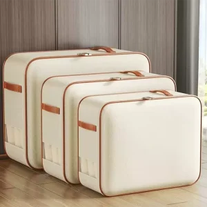 Super Large 100L Quilted Storage Bag Dust Proof Moisture Proof Duvet Clothes Mobile Packaging Flexible Zipper Oxford Cloth