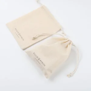 Super Soft Cotton Fabric Shoe Dust Packaging Pouch Drawstring Dust Clothing Cotton Packing Bag