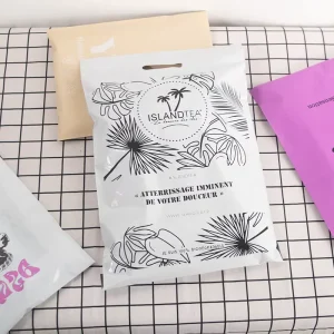 T shirt Courier Handle Mail Bag Custom LOGO Clothing Shipping Mailing Packaging Bag Poly Mailer Bags with Handle