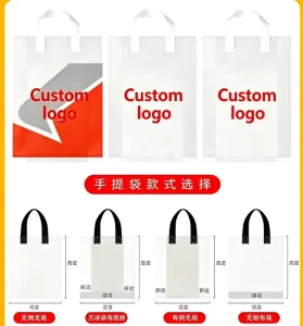 Take Bag Disposable Plastic Shopping Bags OEM HDPE Food Customized Offset Printing PE Carton Packing Recycled