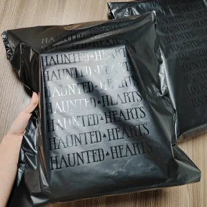 Tear Proof Black Courier Packaging Plastic Poly Mailer Shipping Bags for Clothing